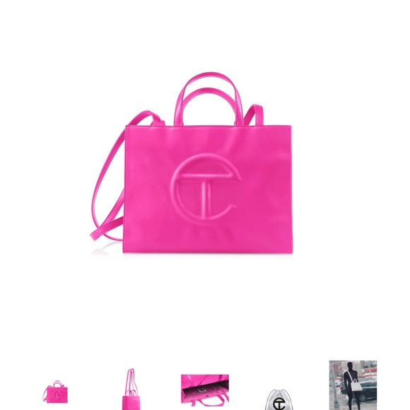 Medium Telfar Shopping Bag - Azalea - Picture 2 of 5